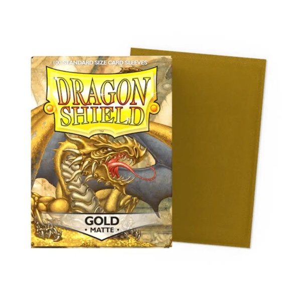 Sleeves Matte Gold - Standard - Dragon Shield